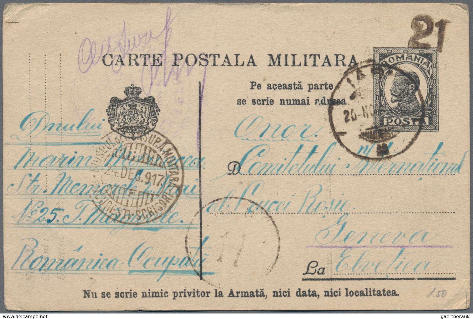 Rumänien: 1890/2003 Holding Of About 620 Unused/CTO-used And Used Postal Stationeries, Incl. Wrapper - 1858-1880 Moldavia & Principado