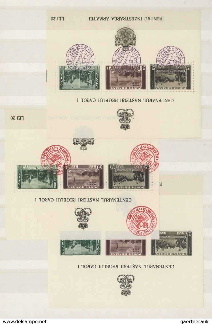 Rumänien: 1937/1992, Comprehensive MNH Accumulation In Two Stockbooks Incl. A Nice Selction Of 1937/ - 1858-1880 Moldavia & Principado