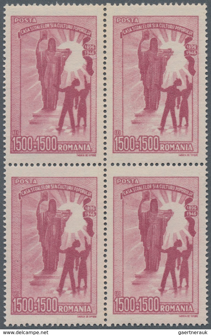 Rumänien: 1941/1947 (ca.), Accumulation With Mostly Complete Sets With Many In Blocks/4, Sheetlets A - 1858-1880 Fürstentum Moldau