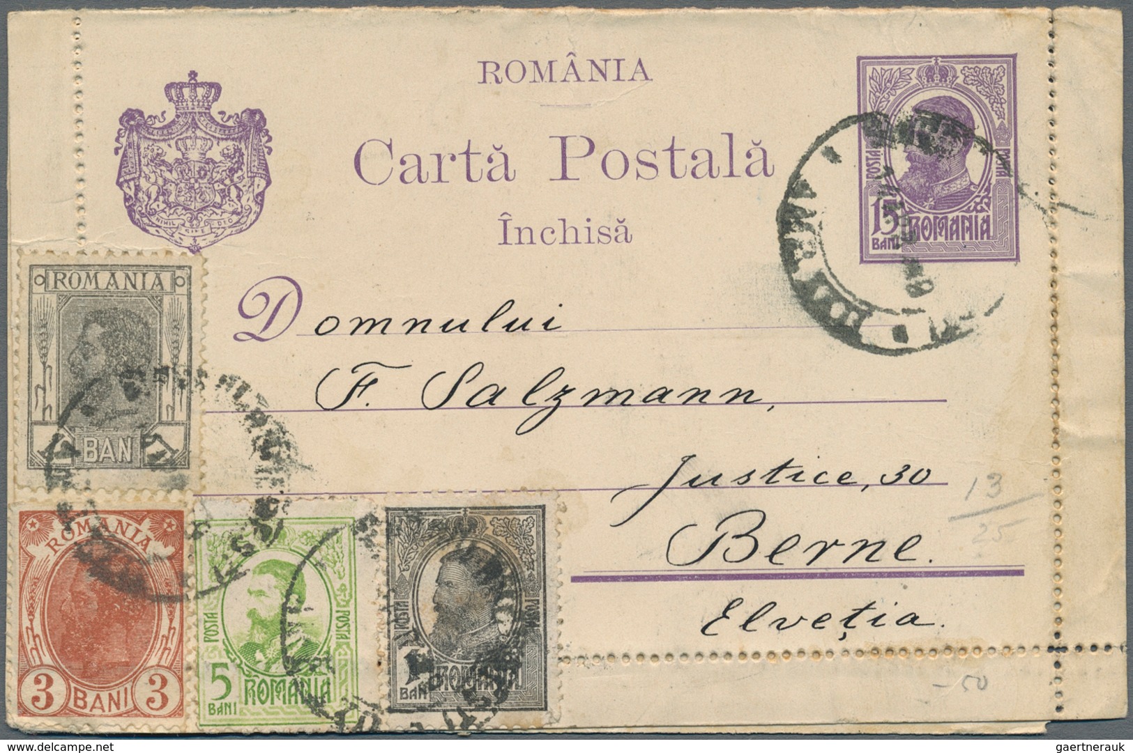 Rumänien - Ganzsachen: 1874/1958 Small Accumulation Of About 180 Unused And Used Postal Stationery C - Enteros Postales