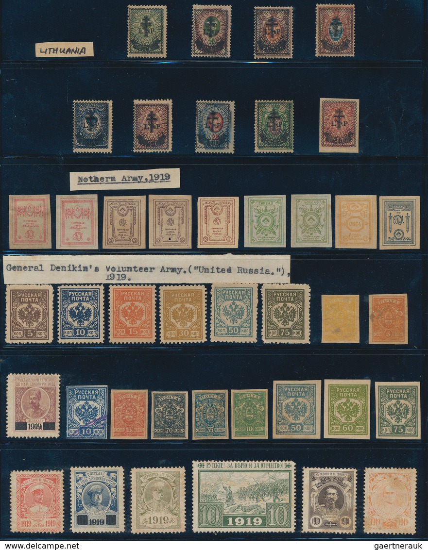 Russland: 1865-1960 Ca.: Comprehensive Collection Of Mint And Used Stamps Plus Few Souvenir Sheets, - Cartas & Documentos