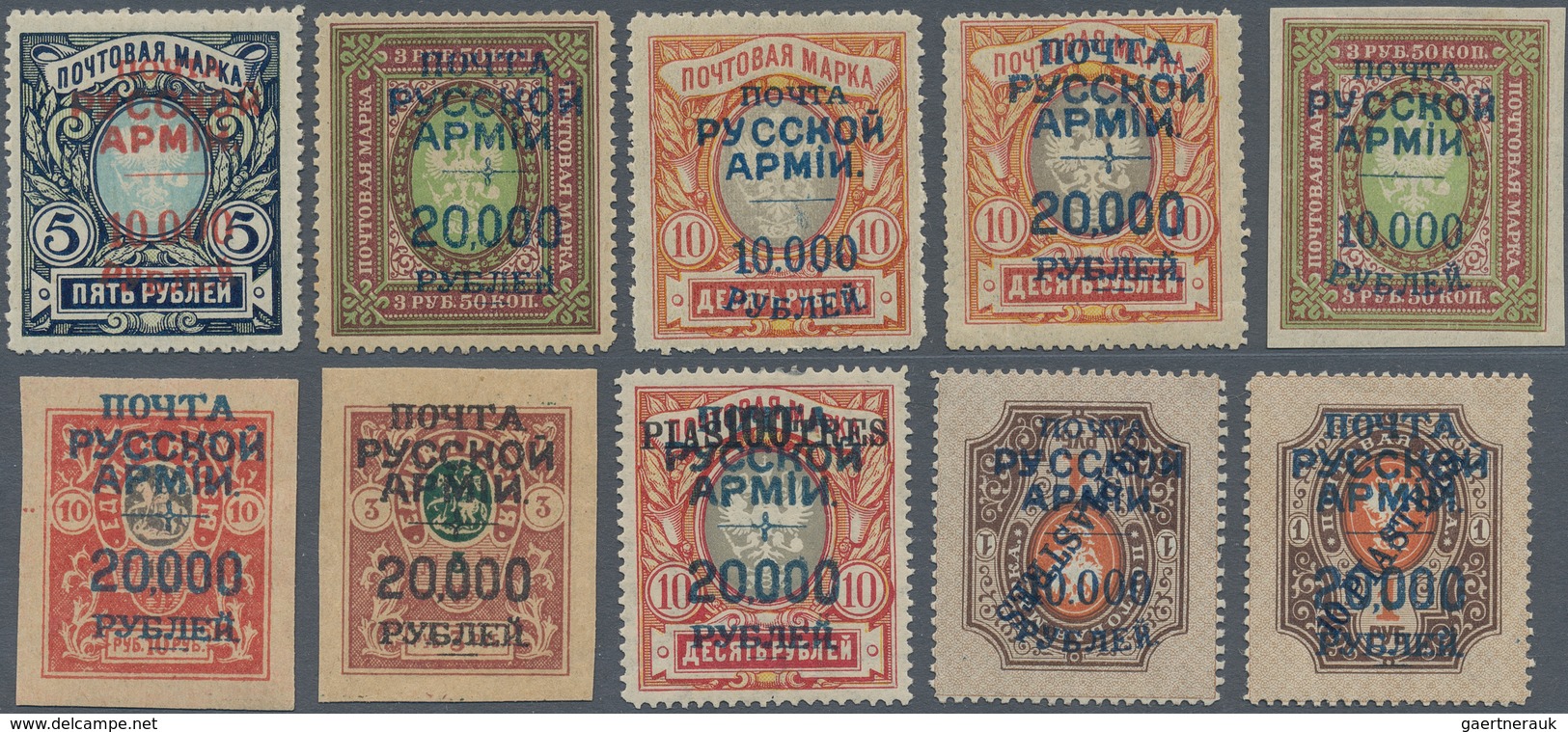 Russland: 1918/1922 (ca.), CIVIL WAR AREAS (etc.): Unusual Lot With About 134 Probably All Different - Covers & Documents