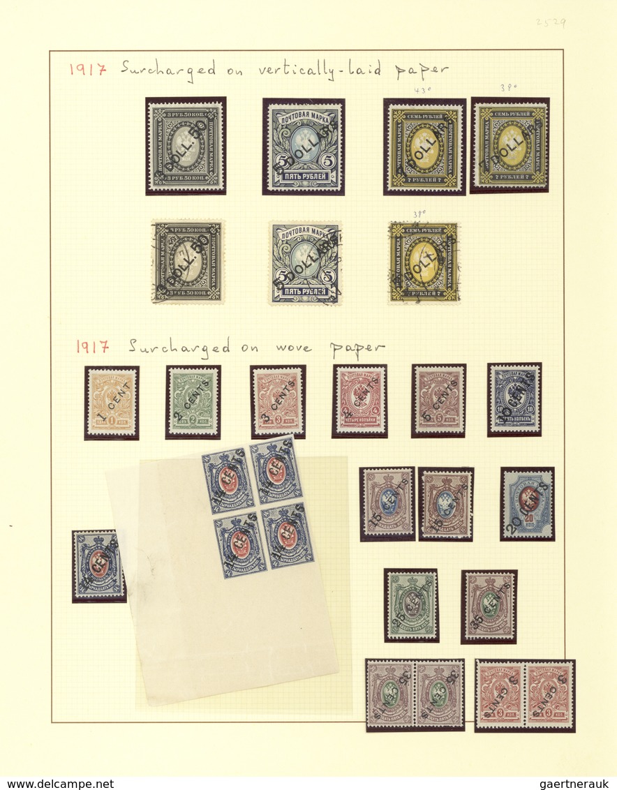 Russische Post In China: 1899/1917, Specialised Mint And Used Collection On Album Pages, Comprising - China