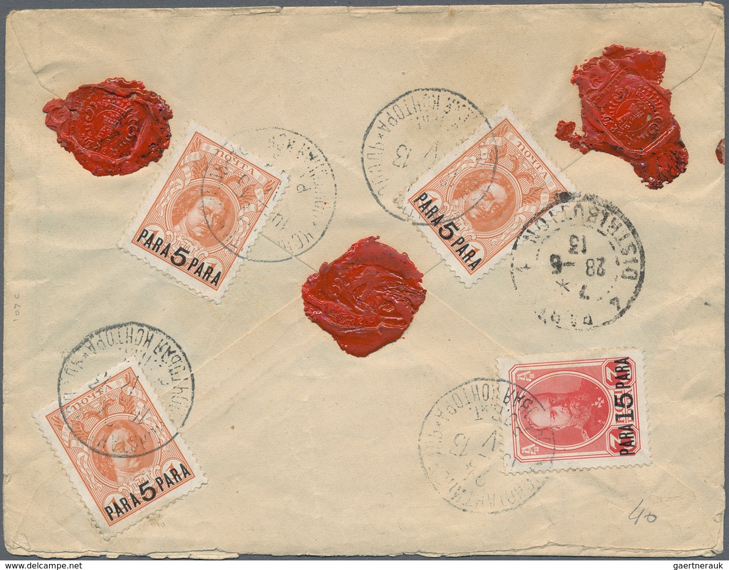 Russische Post In Der Levante - Staatspost: 1904/1913, 12 Covers And Cards (no Stationeries) Sent Fr - Levant