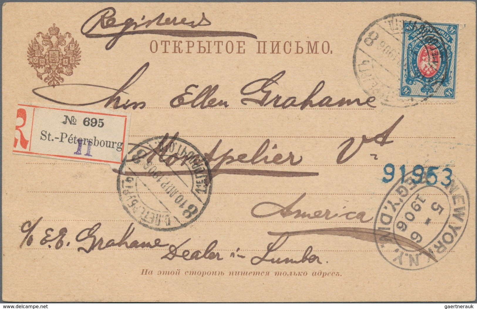 Russland - Ganzsachen: 1873/1916 (ca.) Holding Of About 170 Postal Stationery, Cards, Envelopes, Wra - Enteros Postales
