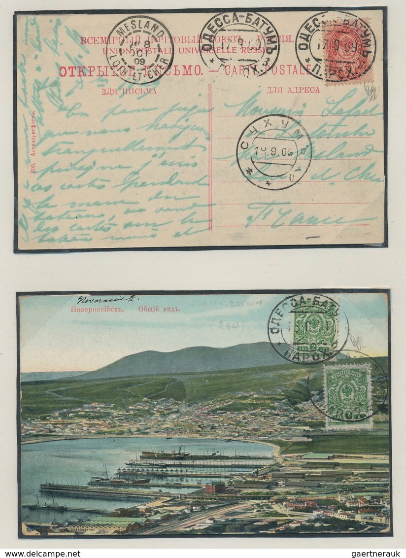 Russland - Schiffspost: 1891/1926. Collection Containing 26 Covers And 27 Stamps All With Batum-Odes - Sonstige & Ohne Zuordnung