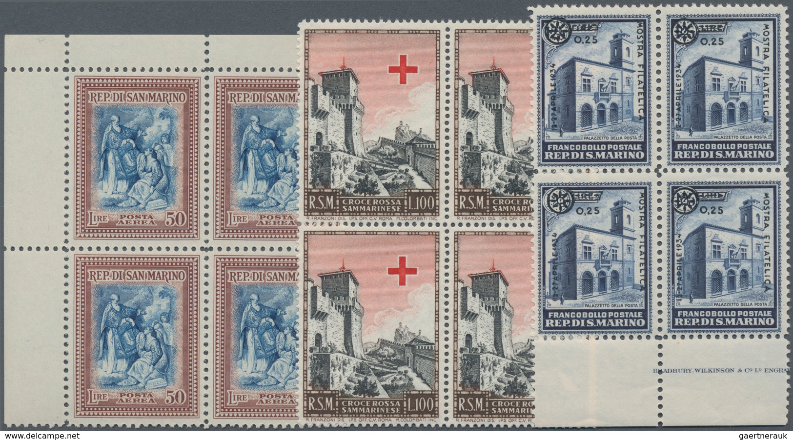 San Marino: 1877/1990 (ca.), Duplicates On Stockcards With Many Complete Sets Incl. Better Issues So - Gebraucht