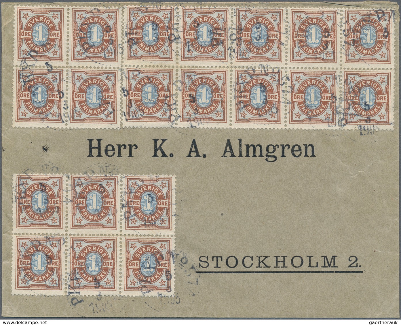 Schweden: 1840's-1930's Ca.: About 60 Letters, Covers, Picture Postcards And Postal Stationery Items - Cartas & Documentos