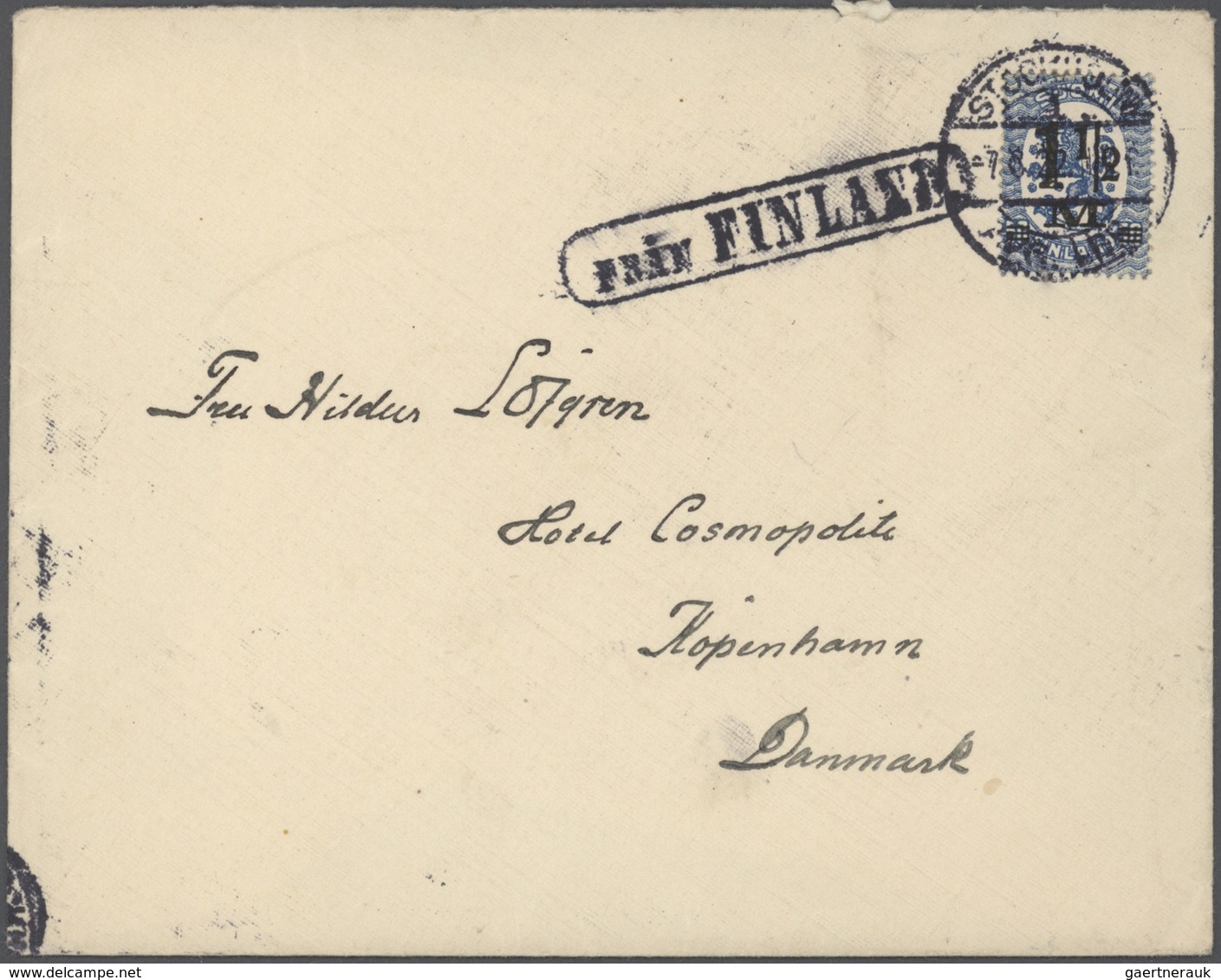 Schweden: 1850/1960 (ca) ungefähr 460 Belege - größtenteils Bedarf, viele Briefe, Formulare, ... ab