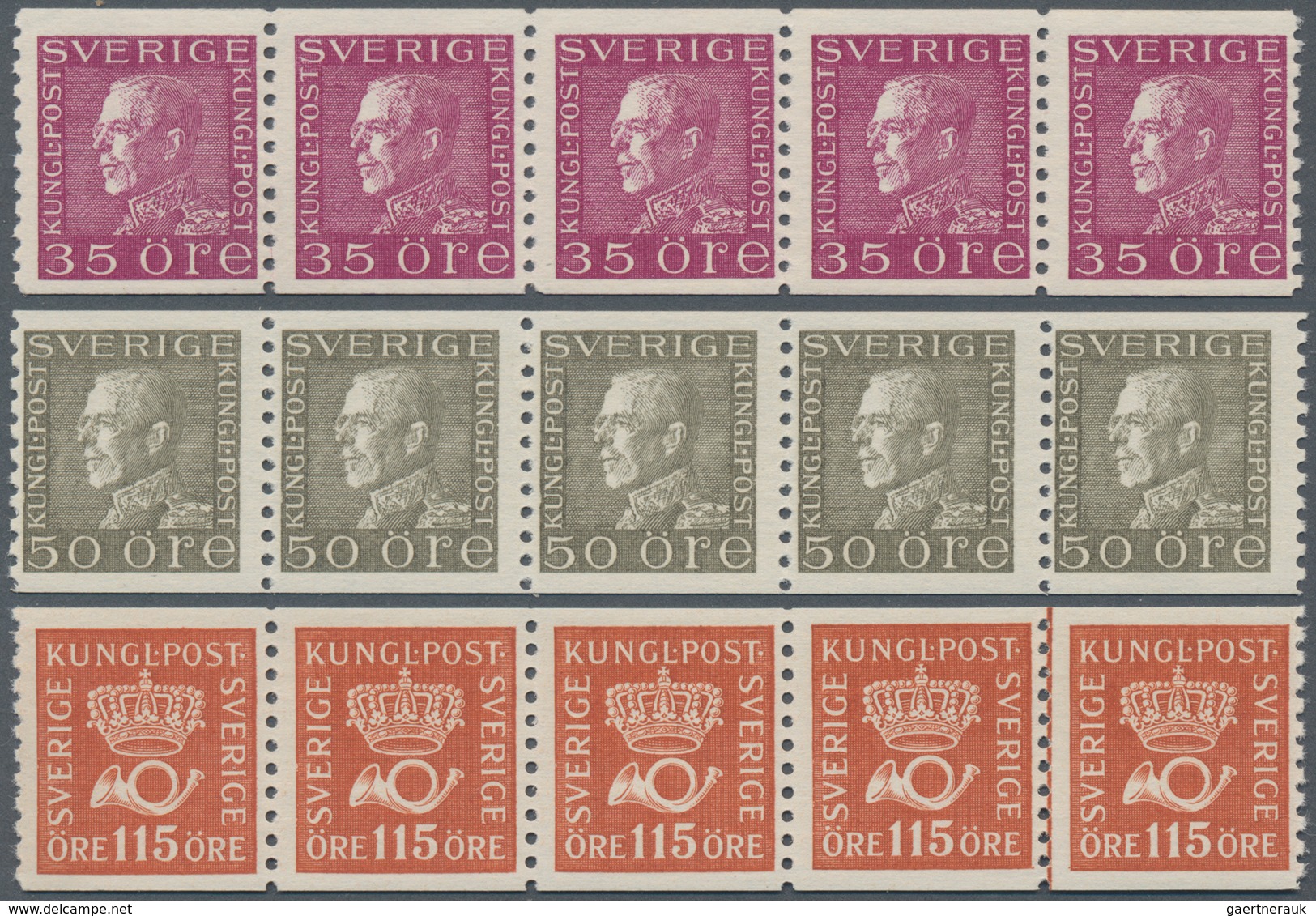 Schweden: 1855/1940 (ca.), Duplicates On Stockcards With A Few Classic Stamps Incl. 1855 Coat Of Arm - Briefe U. Dokumente