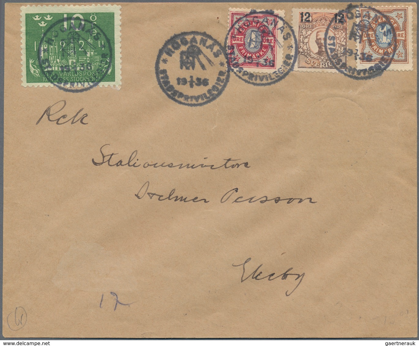 Schweden: 1860/1950 (ca.), Holding Of Several Hundred Covers/cards Incl. Registered And Airmail, Sta - Briefe U. Dokumente