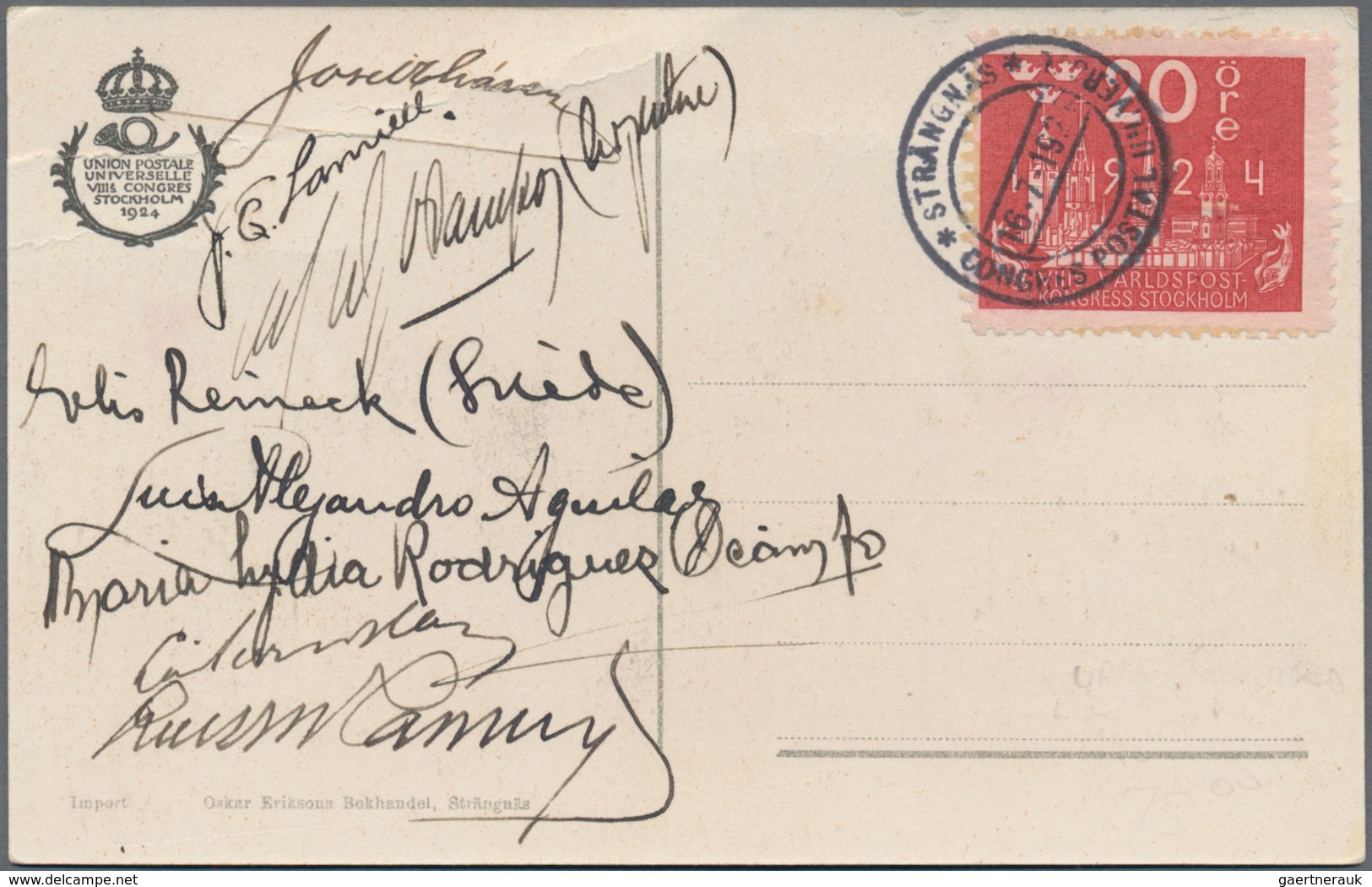 Schweden: 1860/1950 (ca.), Holding Of Several Hundred Covers/cards Incl. Registered And Airmail, Sta - Briefe U. Dokumente