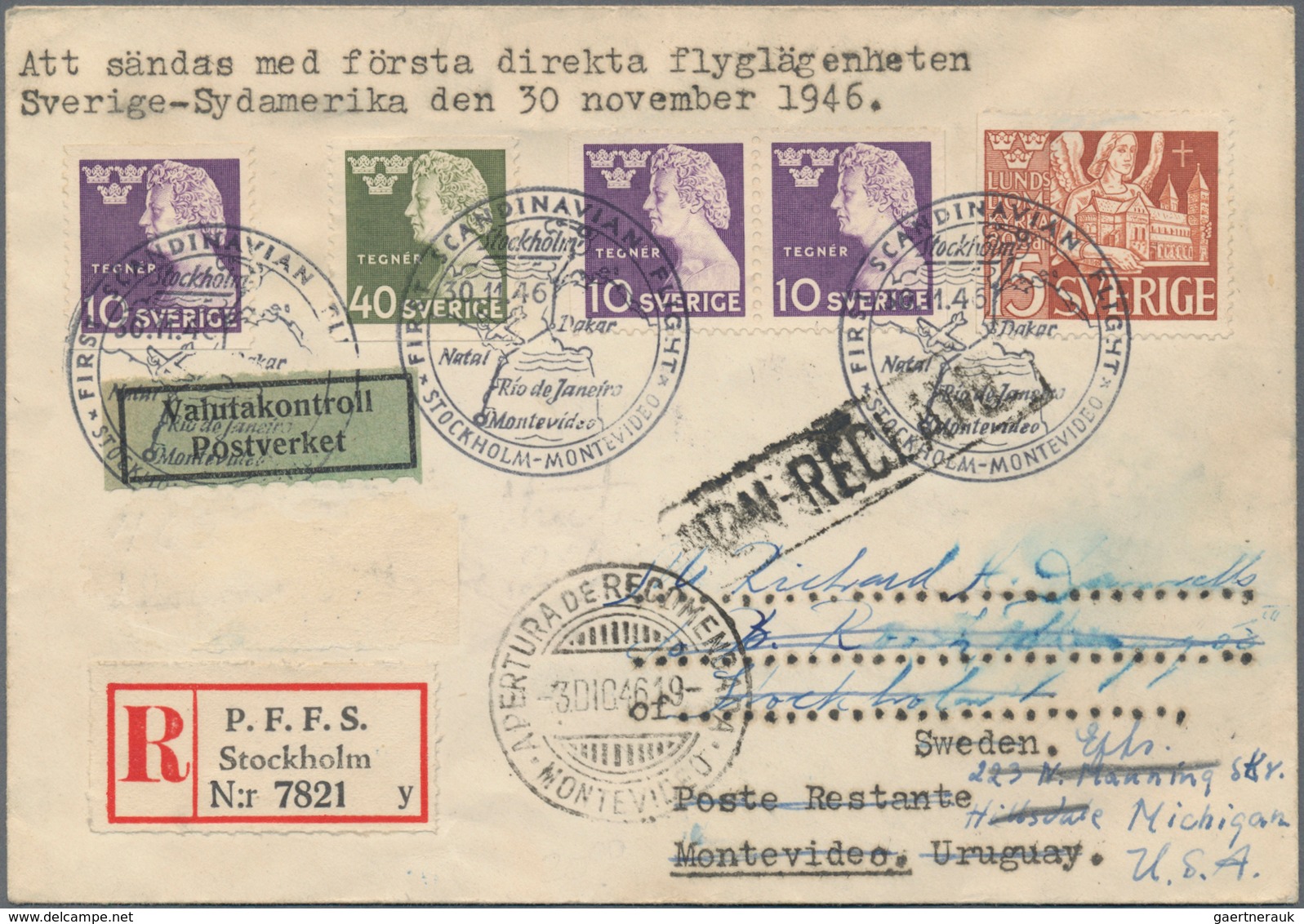 Schweden: 1860/1950 (ca.), holding of several hundred covers/cards incl. registered and airmail, sta