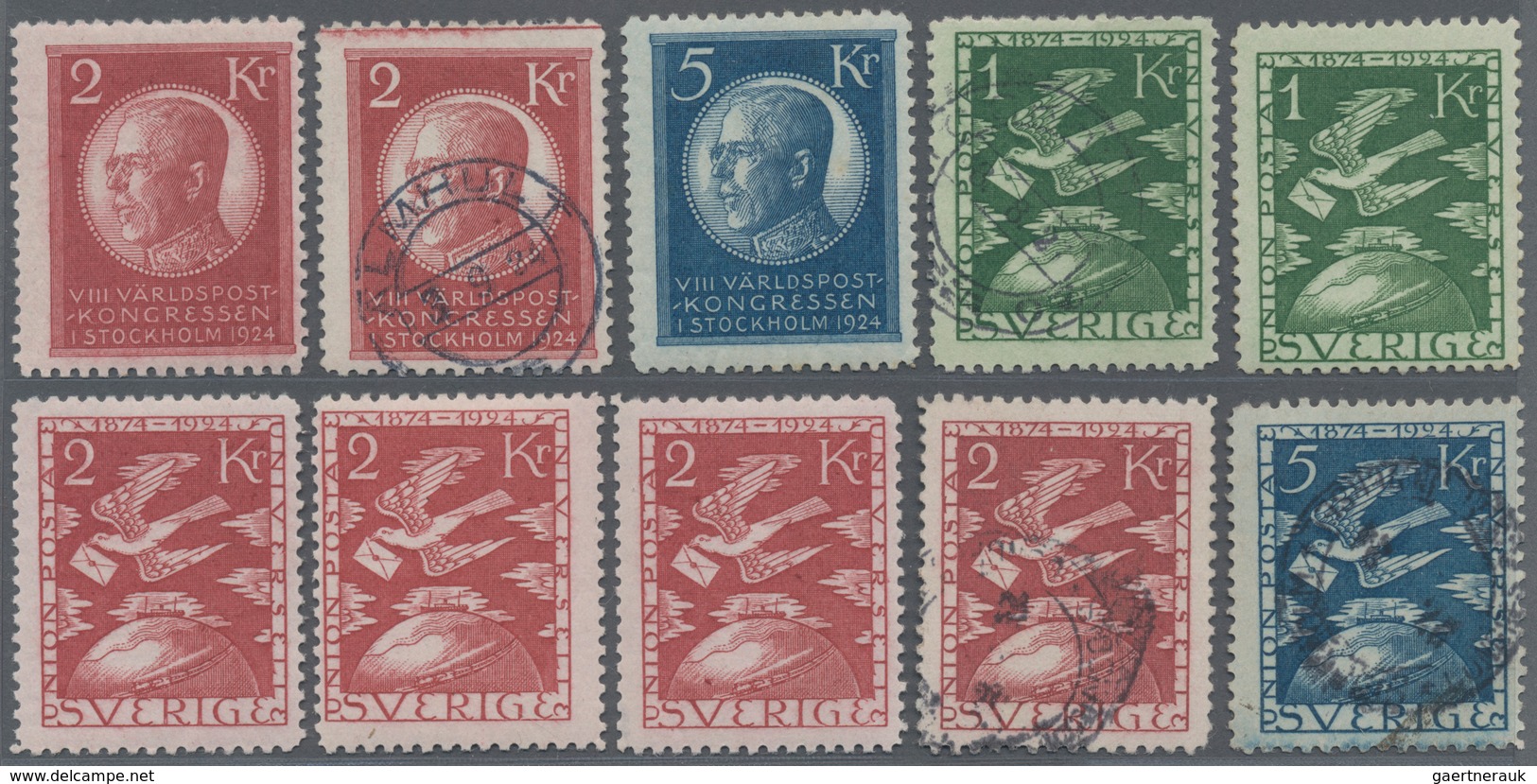 Schweden: 1872/1986 (ca.), Duplicates On Stockcards With A Nice Section Classic Issues Incl. Some Co - Briefe U. Dokumente