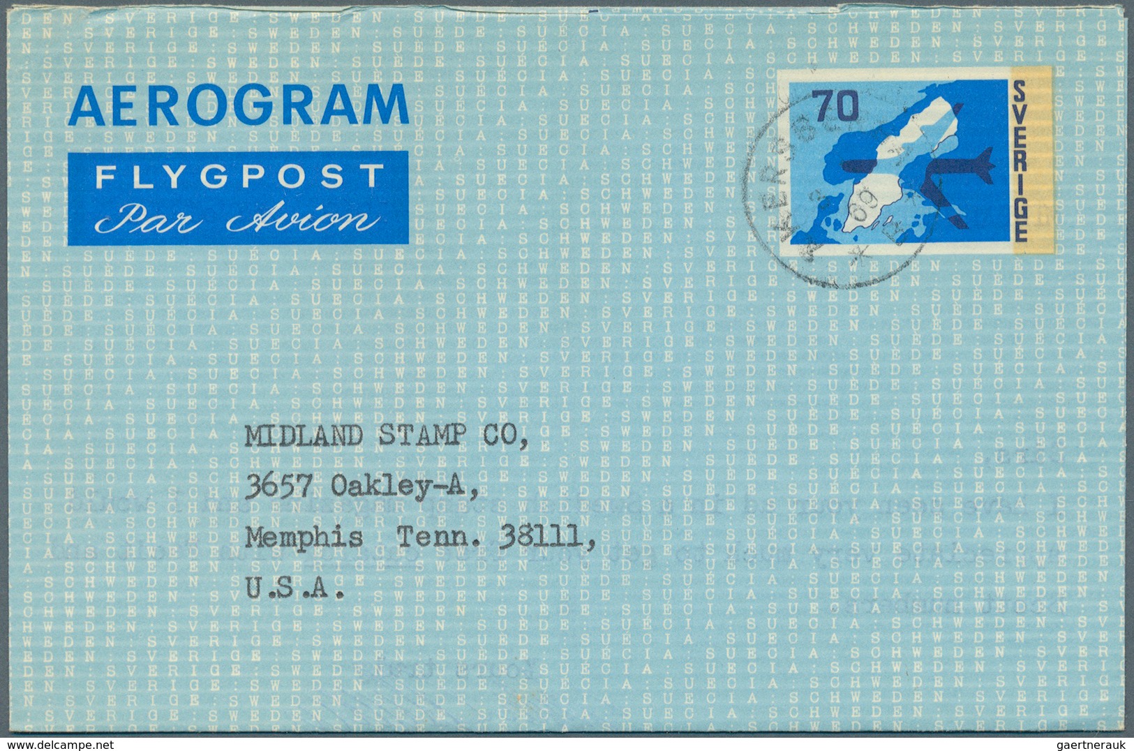 Schweden - Ganzsachen: 1968/1995 (ca.), Accumulation With About 500 Unused Or Used/CTO AEROGRAMMES I - Enteros Postales