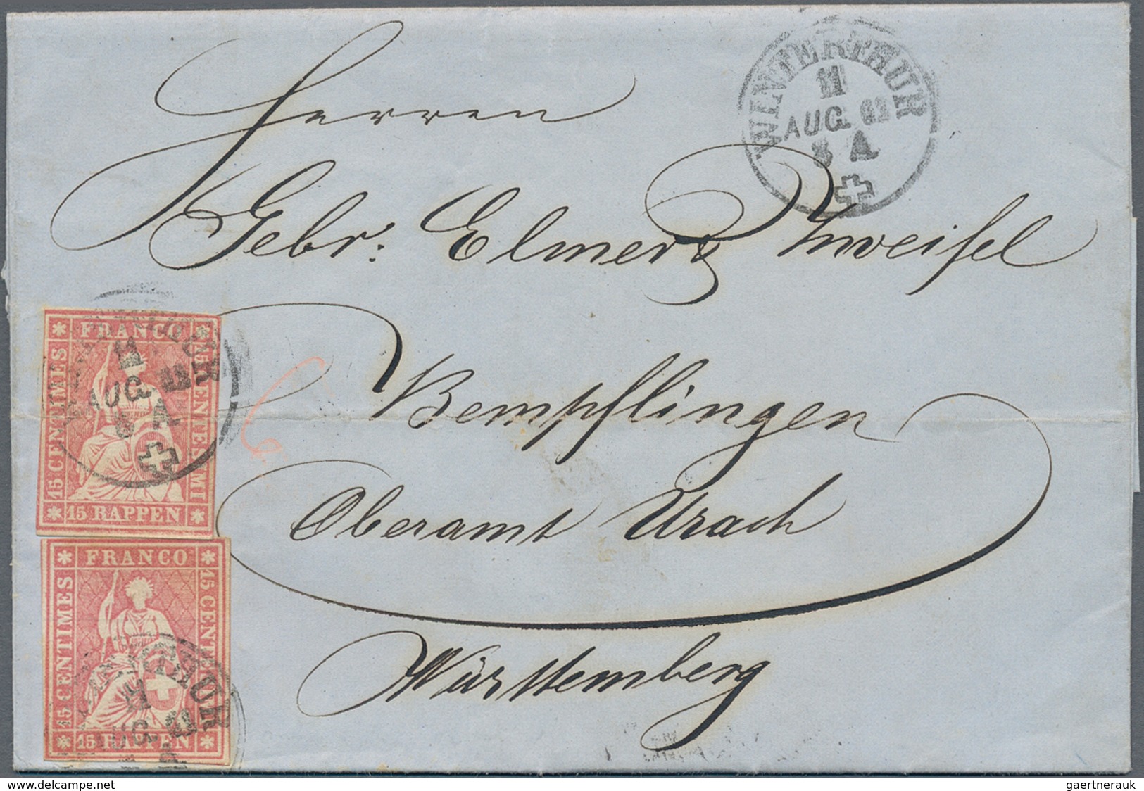 Schweiz: 1811/1900 (ca.), Partie Von Ca. 100 Belegen Ab Etwas Vorphila Und Meist Markenzeit Mit Fran - Lotes/Colecciones