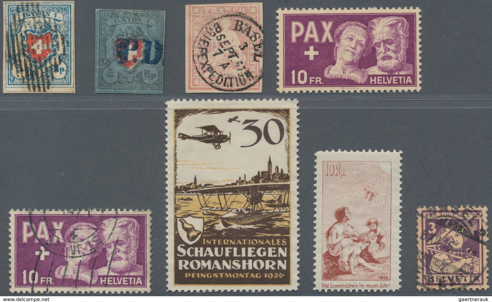 Schweiz: 1850/2005, Umfangreiche Sammlung Ab Rayon Und Strubel, Pax Postfrisch Und Gestempelt Pro Ju - Lotes/Colecciones