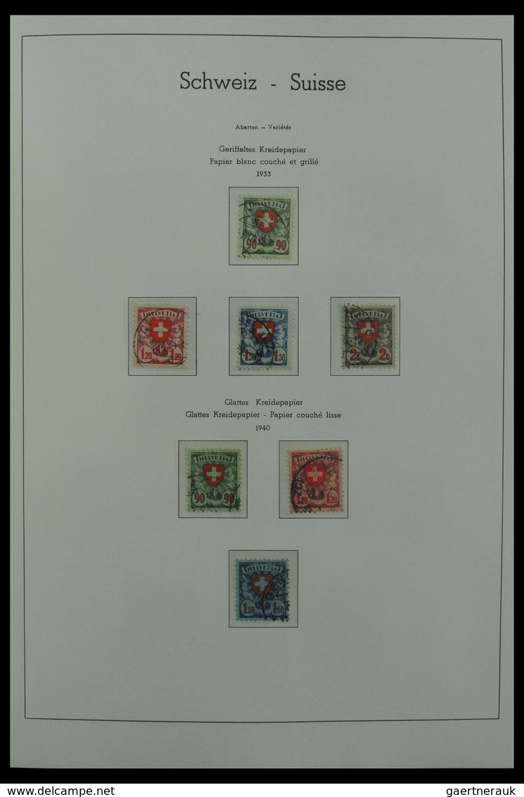 Schweiz: 1850-1987: Beautiful, very well filled, canceled collection Switzerland 1850-1987 in 3 Leuc