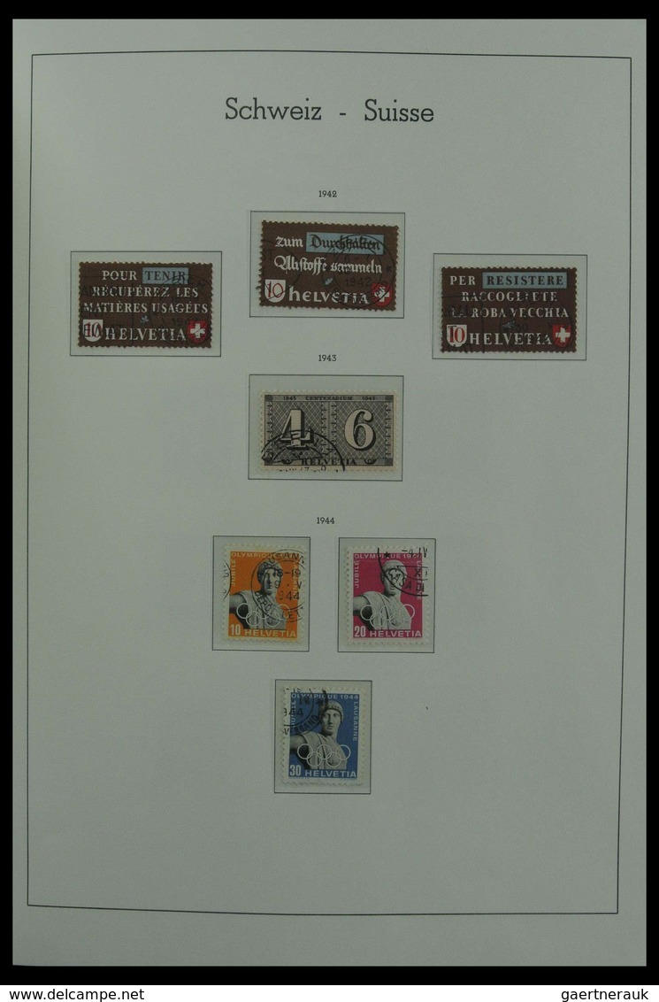 Schweiz: 1850-1987: Beautiful, very well filled, canceled collection Switzerland 1850-1987 in 3 Leuc