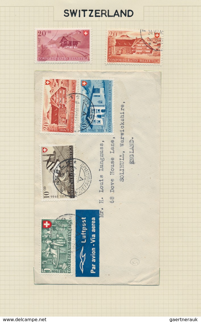 Schweiz: 1862/1965, Gestempelte Und Ungebrauchte Sammlung Im Klemmbinder, Sauber Auf Individuell Ges - Lotes/Colecciones