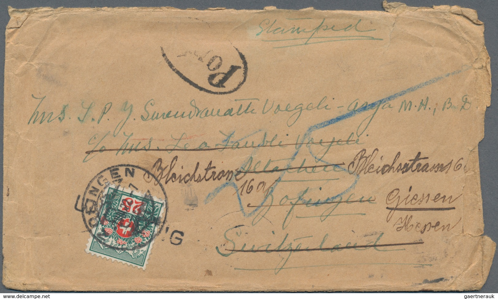 Schweiz: 1870-1950: Annähernd 600 Briefe, Postkarten, Ansichtskarten, Ganzsachen. Fundgrube Für Den - Collections