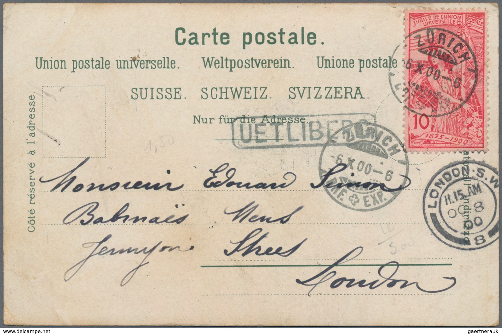 Schweiz: 1872/1950 Ca., Interessante Partie Mit Ca.80 Briefen, Karten Und Ganzsachen, Dabei Viele Ba - Sammlungen