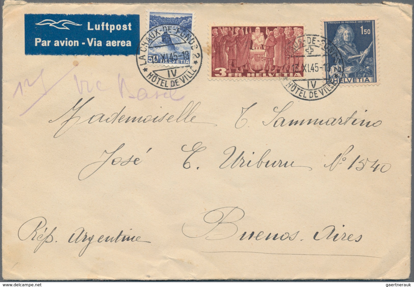 Schweiz: 1890-1970, Posten Mit Etwa 500 Briefen, Belegen Und FDC, Dabei Viel Zensur, Luftpost, Satzb - Lotes/Colecciones