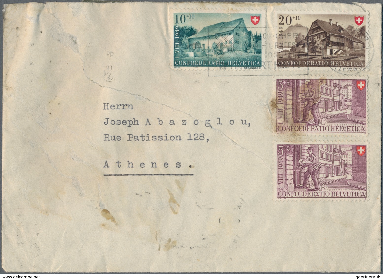 Schweiz: 1900/1995 (ca.), Kleines Lot Auf Acht Steckkarten, Dabei Laut Einlieferer Bessere Viererblo - Lotes/Colecciones