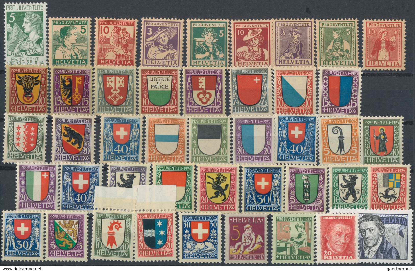 Schweiz: 1912/1985, PRO JUVENTUTE, Postfrische Sammlung Ab Vorläufern Augenscheinlich Komplett Plus - Lotes/Colecciones