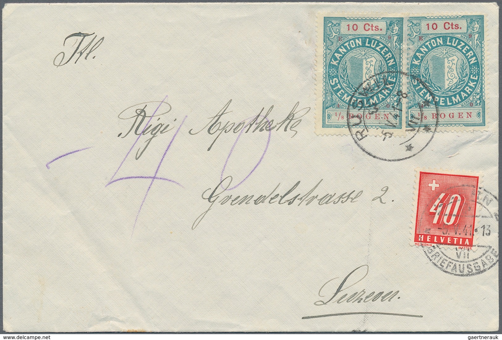 Schweiz - Portomarken: 1882-1945 Ca.: Sammlung Von Rund 160 Belegen Mit Portomarken (ca. 120) Bzw. P - Portomarken