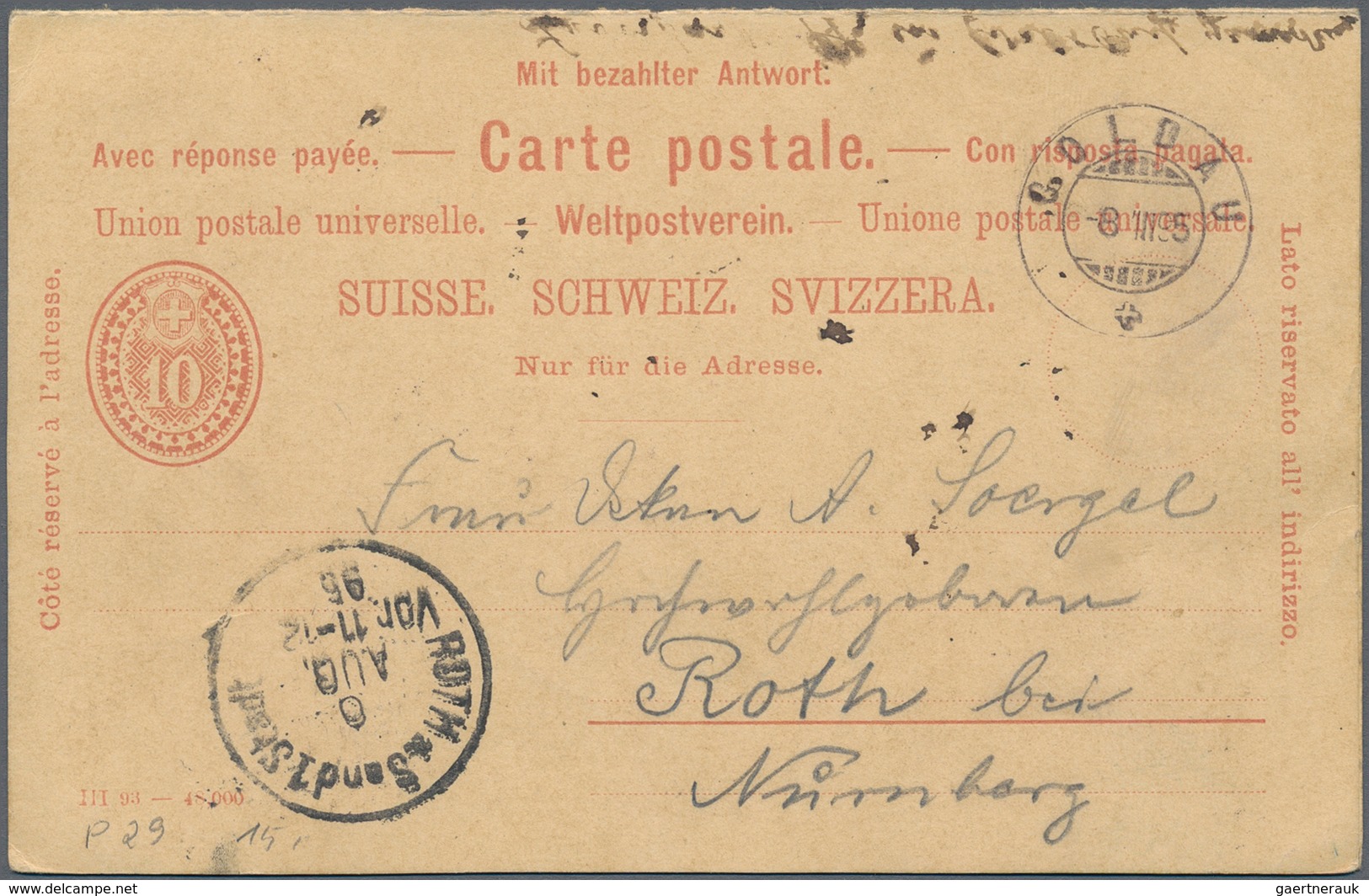 Schweiz - Ganzsachen: 1867-1960er: Rund 300 Ganzsachen Ab Einigen Tübli-Umschlägen, Dabei Meist Post - Enteros Postales