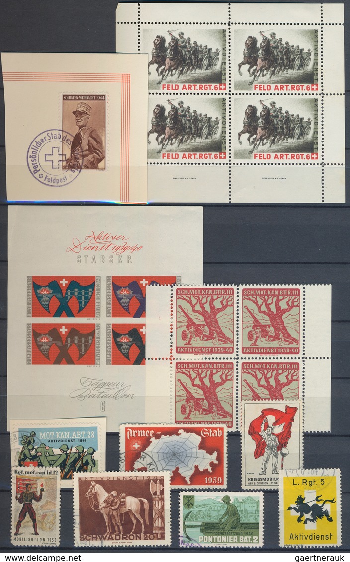 Schweiz - Besonderheiten: 1939/1940, SOLDATENMARKEN, Umfassende Und Vielseitige Sammlung Von Ca. 740 - Other & Unclassified