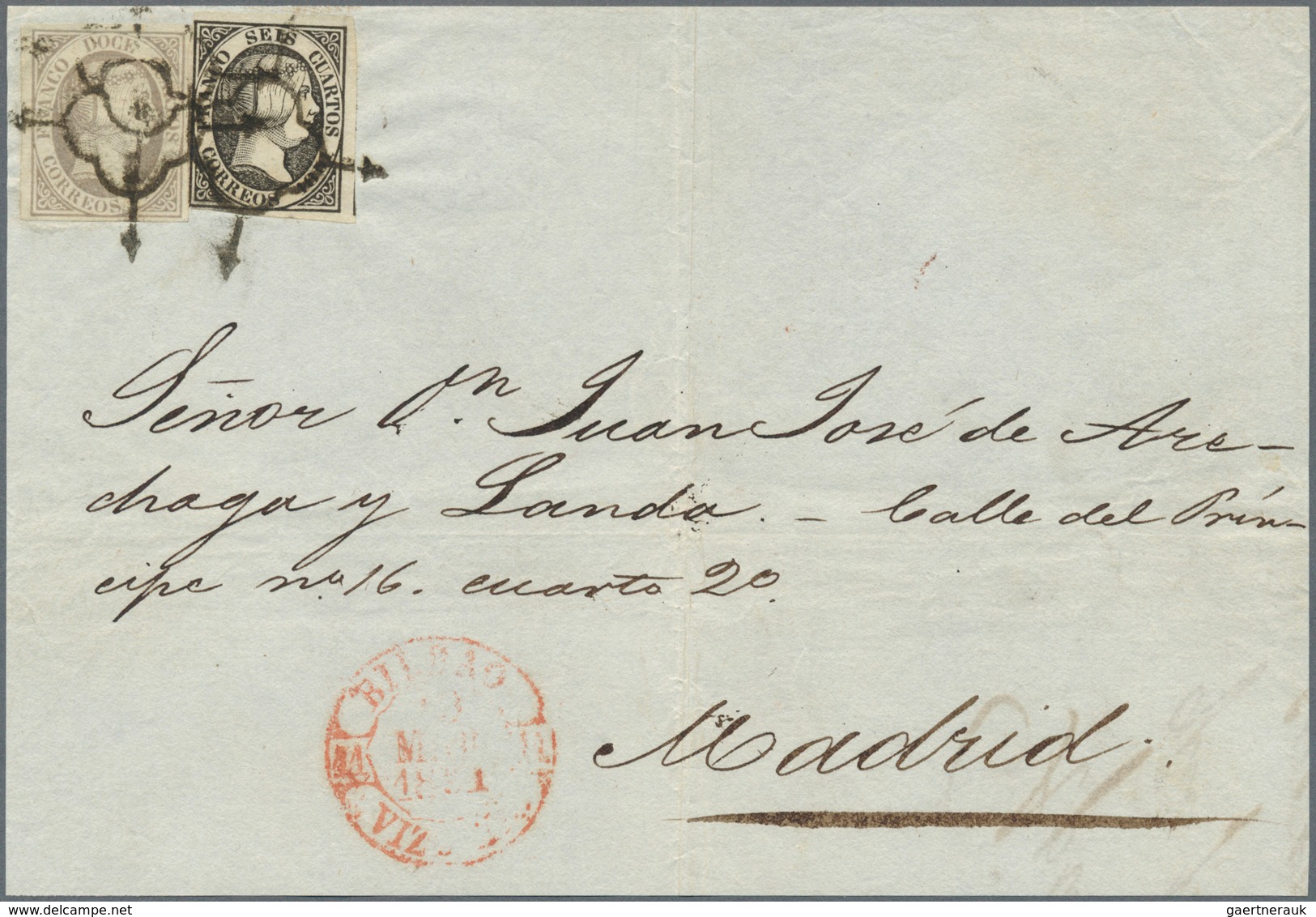 Spanien: 1850-1865 "JEWELS OF CLASSIC SPAIN": Specialized collection of top items of the imperforate