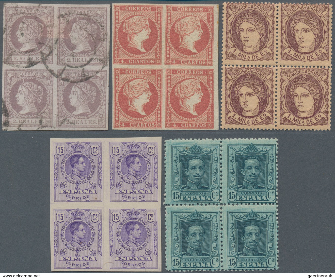 Spanien: 1852/1989 (ca.), Duplicates On Stockcards With Several Better Issues Incl. Nice Classic Sec - Usados