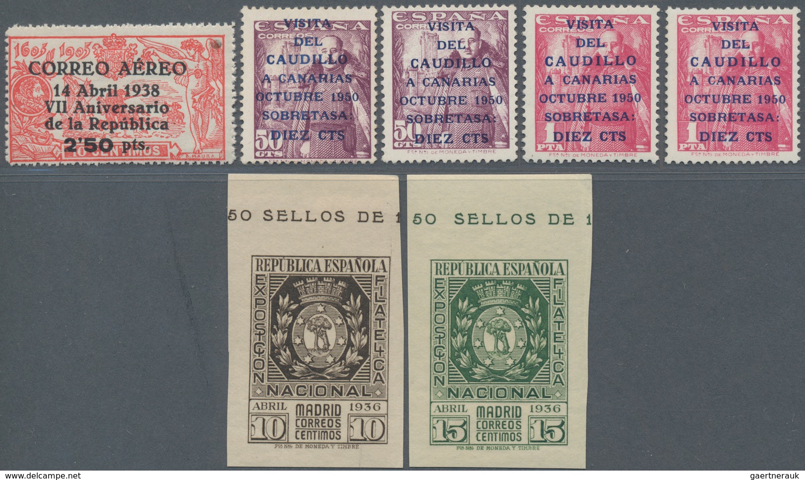 Spanien: 1852/1989 (ca.), Duplicates On Stockcards With Several Better Issues Incl. Nice Classic Sec - Gebraucht