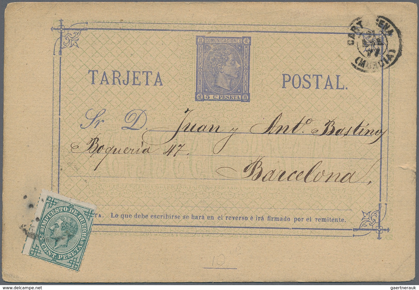 Spanien: 1860/1960 (ca.), Spain/colonies, holding of some hundred covers/cards, incl. registered, ce