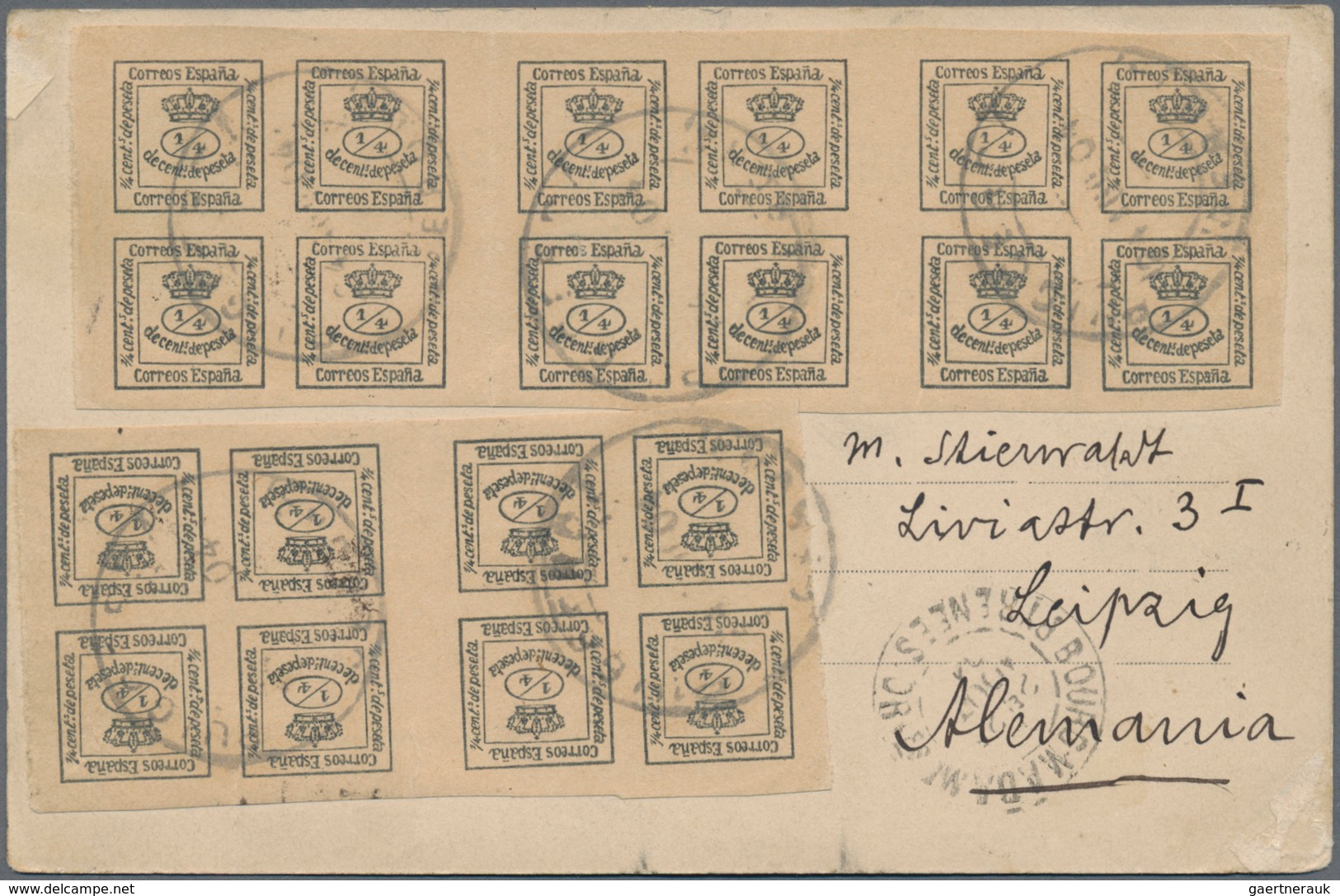 Spanien: 1870-1960, Bunte Mischung Mit 2 Bis 300 Briefen Und Ganzsachen, Dabei Etliche Bessere Frank - Used Stamps