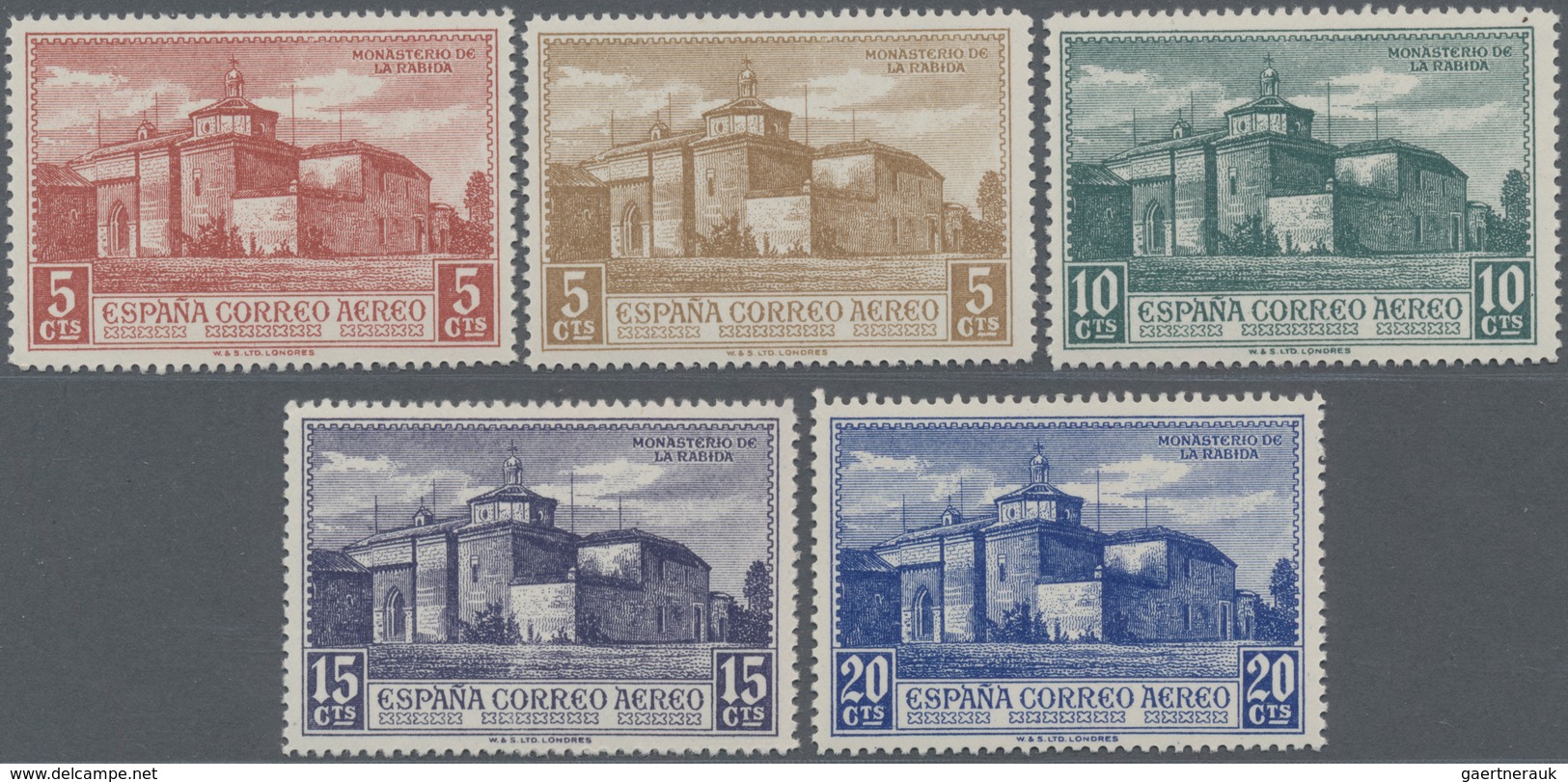 Spanien: 1930, Columbus Discovery Of America Airmail Issue (to Europe And Africa) In A Lot With 32 C - Usados