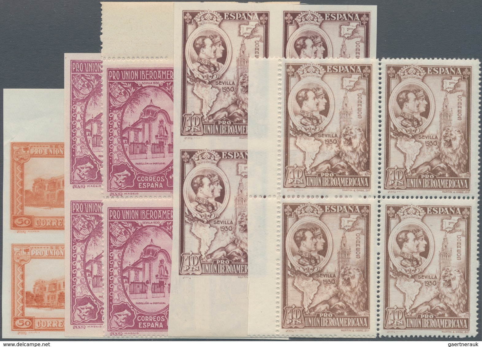 Spanien: 1930, Ibero-American Exhibition In Sevilla Normal And Airmail Stamps In A Very Large Lot Wi - Gebraucht