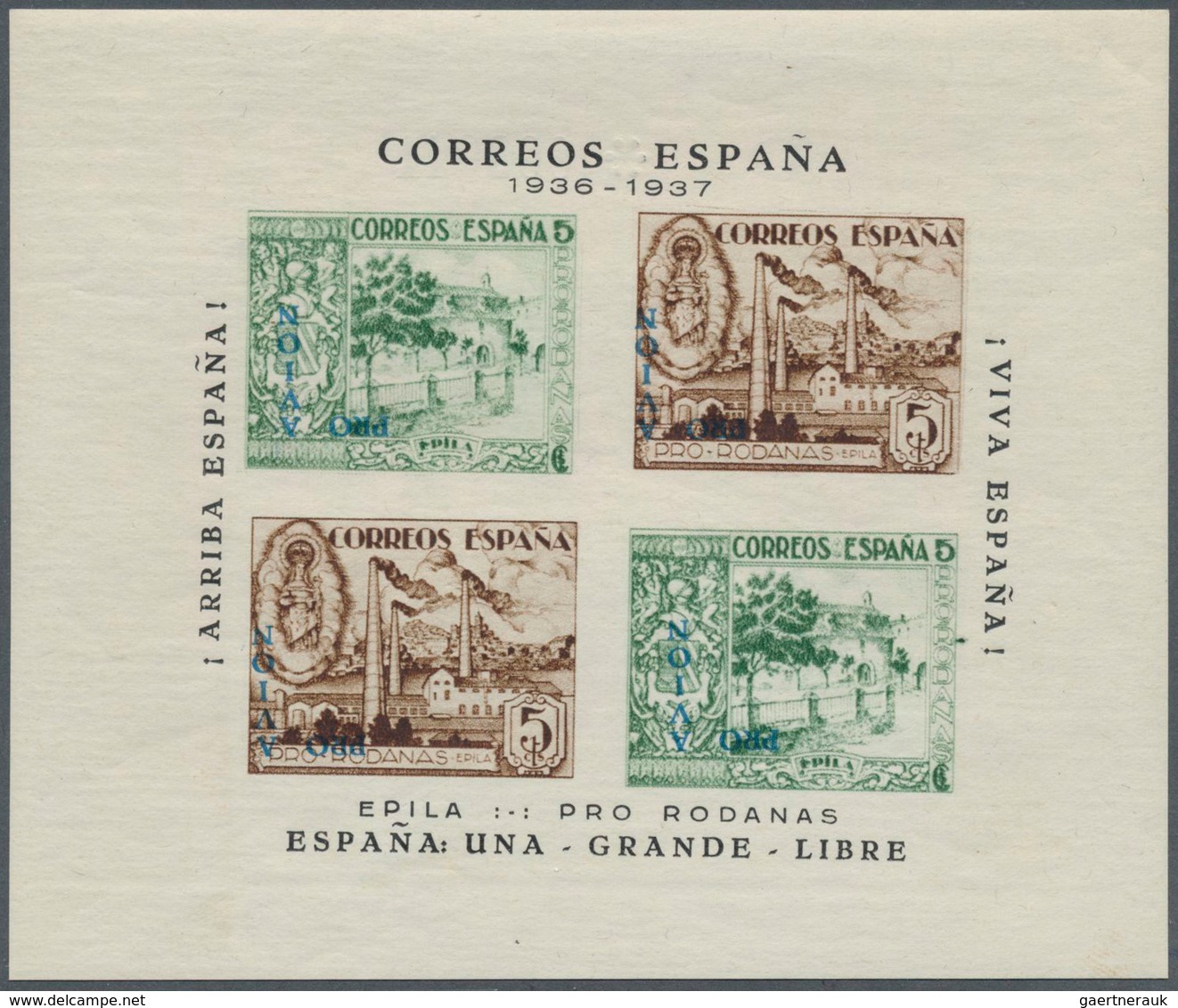 Spanien: 1930/1944 (ca.), Accumulation With Several Better And Unusual Issues Incl. Imperforate Stam - Gebraucht