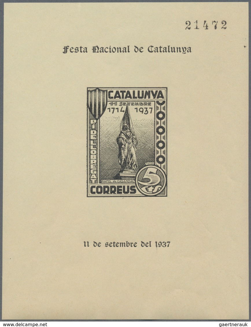 Spanien: 1930/1945 (ca.), unusual accumulation BACK OF THE BOOK ISSUES mostly on stockcards crammed