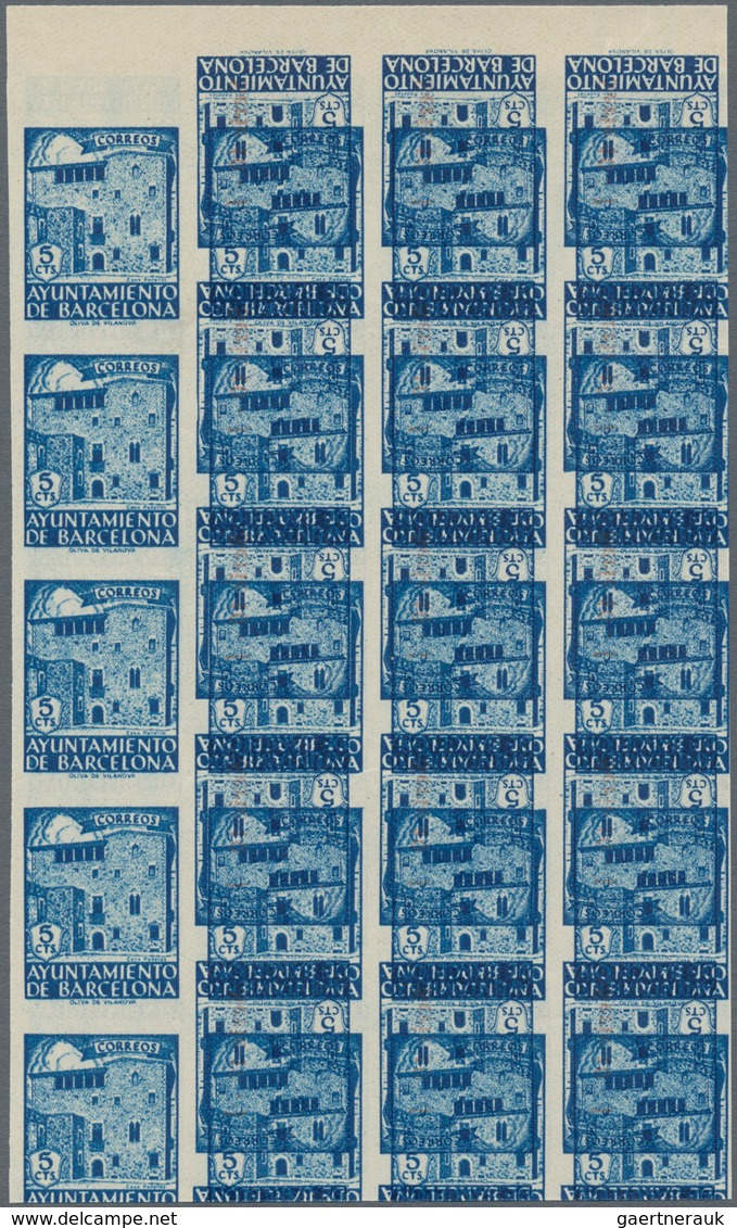 Spanien: 1930/1945 (ca.), Unusual Large Accumulation BACK OF THE BOOK ISSUES Mostly On Stockcards In - Gebruikt