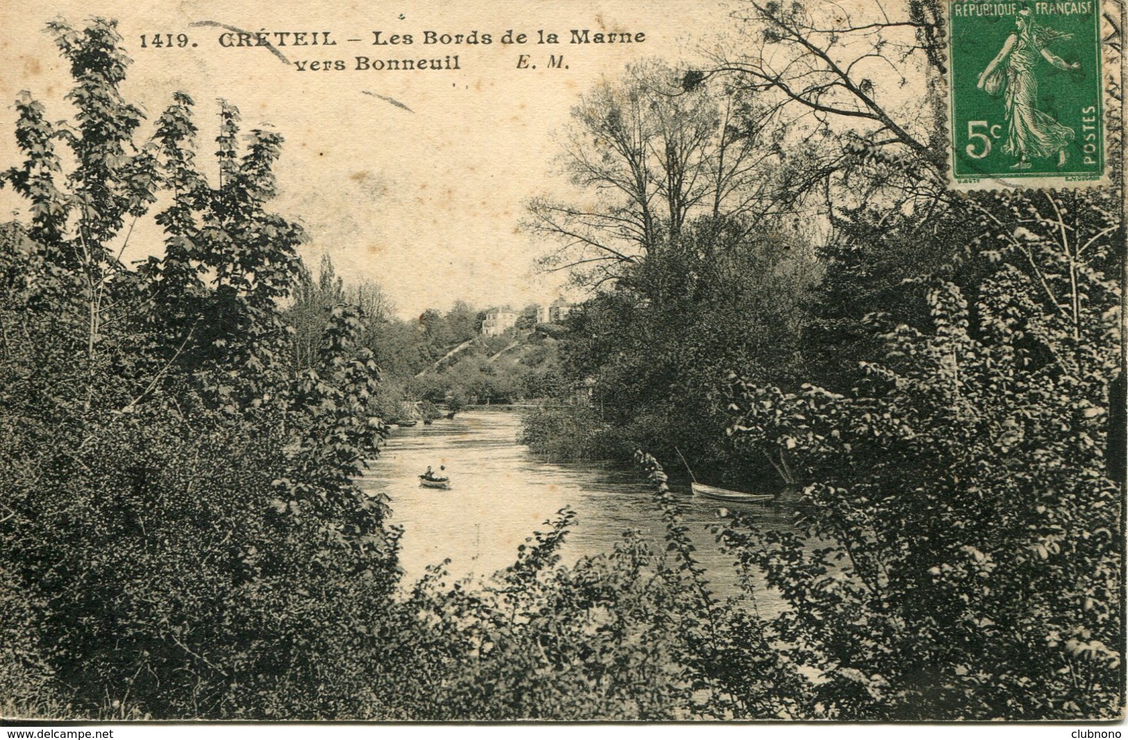 CPA - CRETEIL - LES BORDS DE MARNE VERS BONNEUIL - Creteil