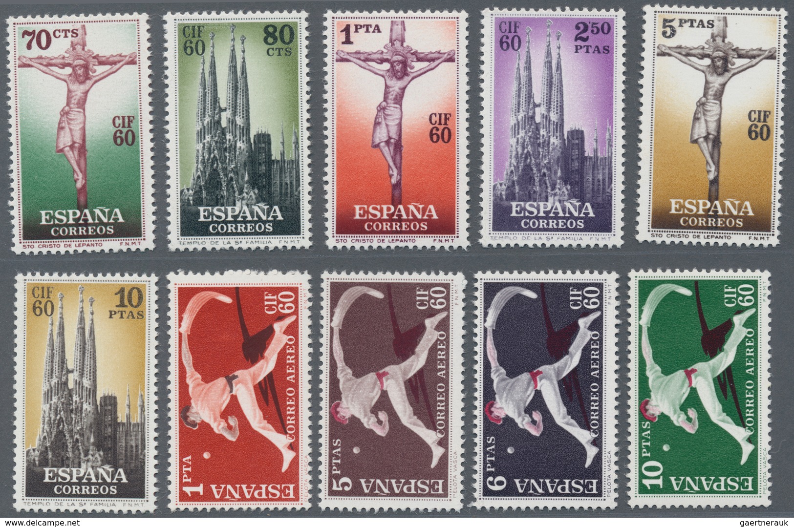Spanien: 1960, International Philatelic Congress (CIF 60) And Stamp Exhibition In Barcelona Large Lo - Gebraucht