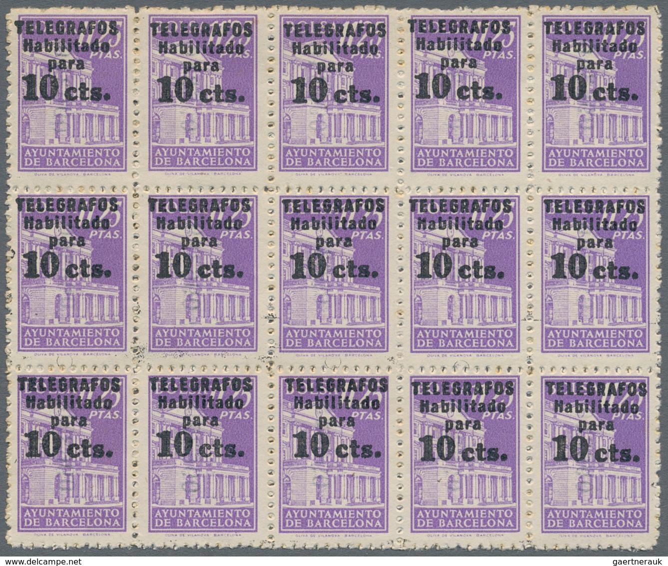 Spanien - Zwangszuschlagsmarken Für Barcelona: 1929/1945, Enormous Accumulation In Carton With Many - Kriegssteuermarken