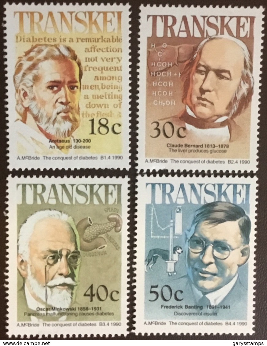 Transkei 1990 Medical Celebrities MNH - Transkei