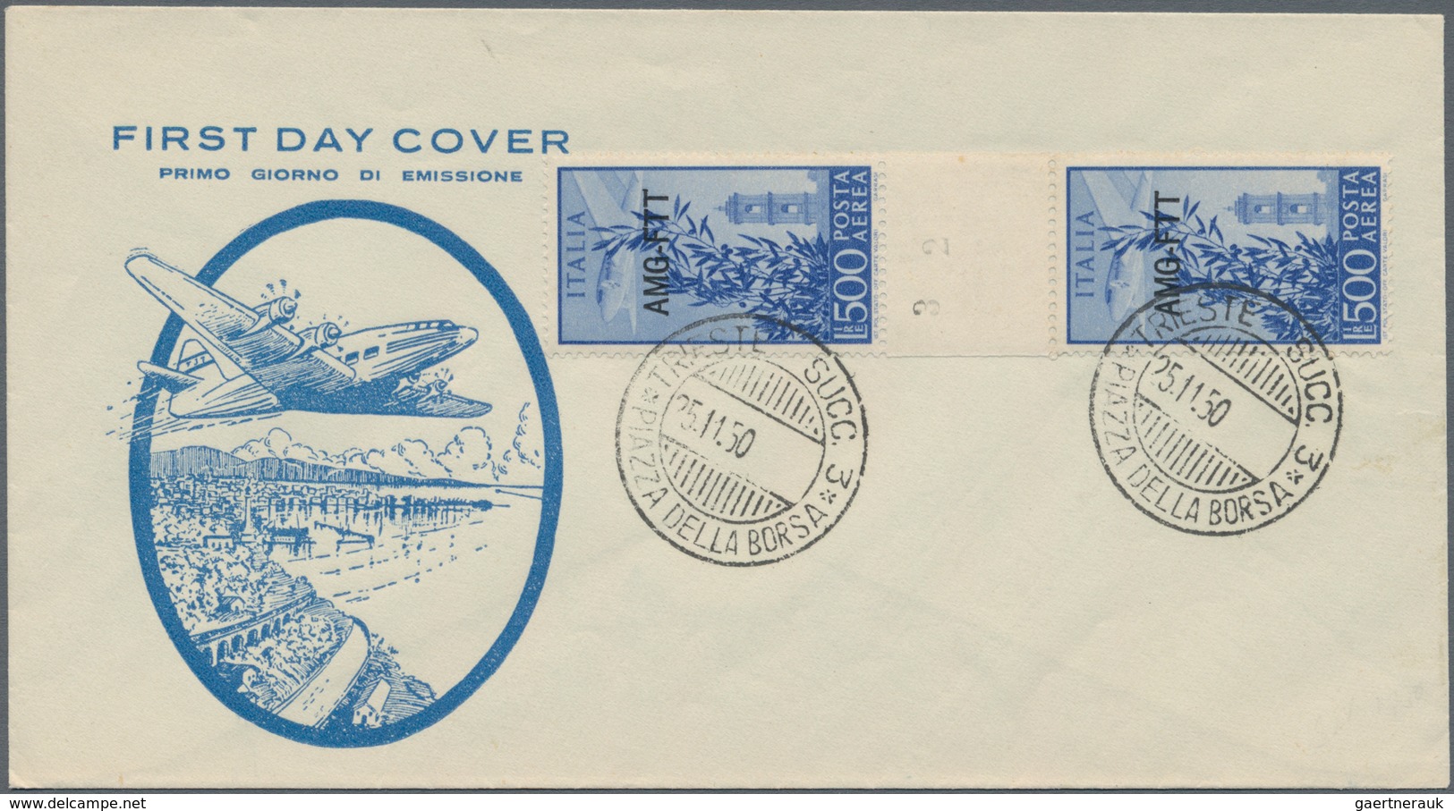 Triest - Zone A: 1947/1954, Collection With Ca.40 Different FIRST DAY COVERS, Comprising Better Item - Marcophilie