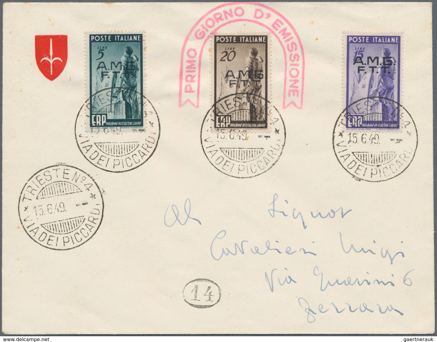 Triest - Zone A: 1947/1954, Collection With Ca.40 Different FIRST DAY COVERS, Comprising Better Item - Marcophilia