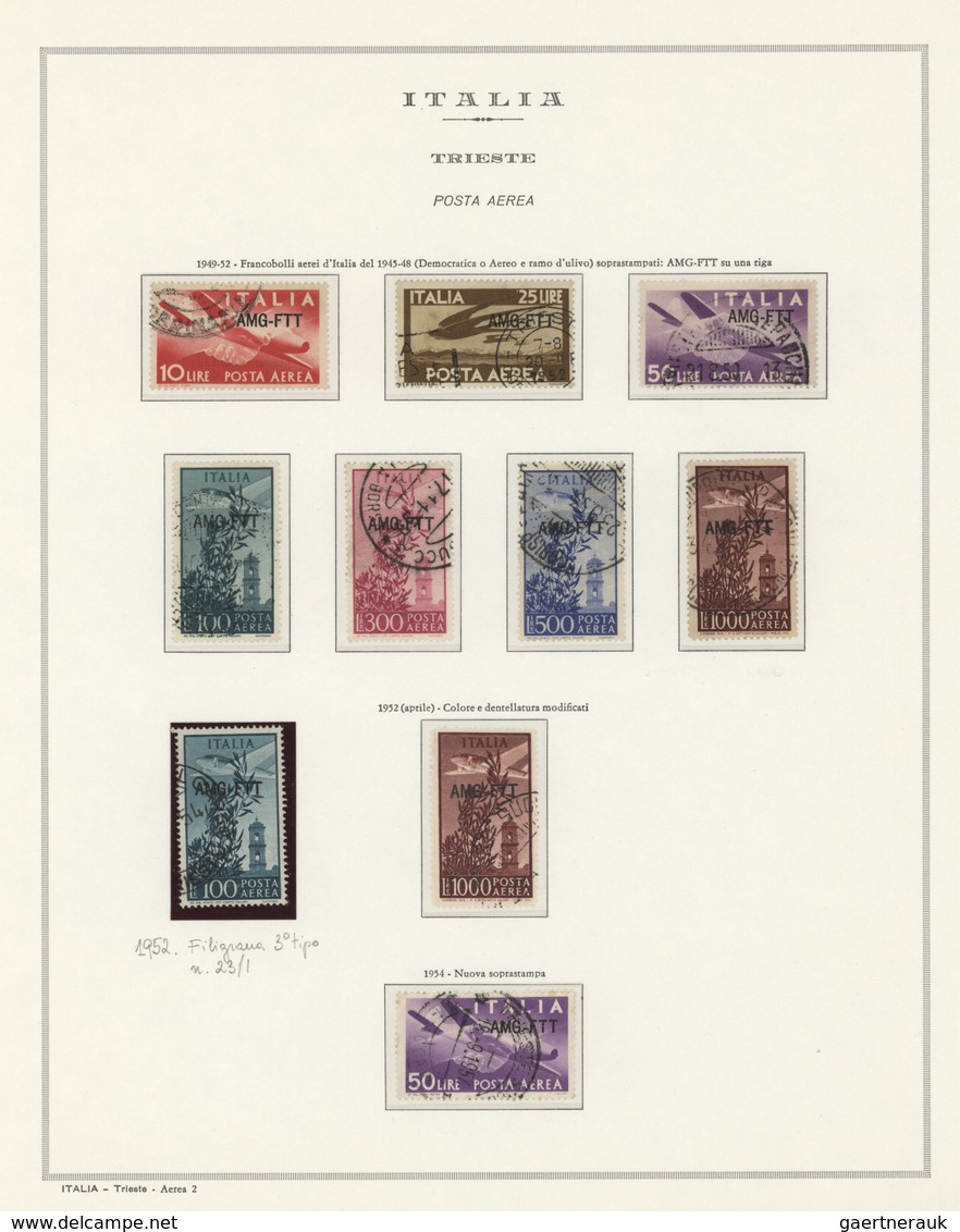 Triest - Zone A: 1947-54, Complete Collection Of All The Stamps Issued For Zone A, In Used And Mostl - Marcofilía