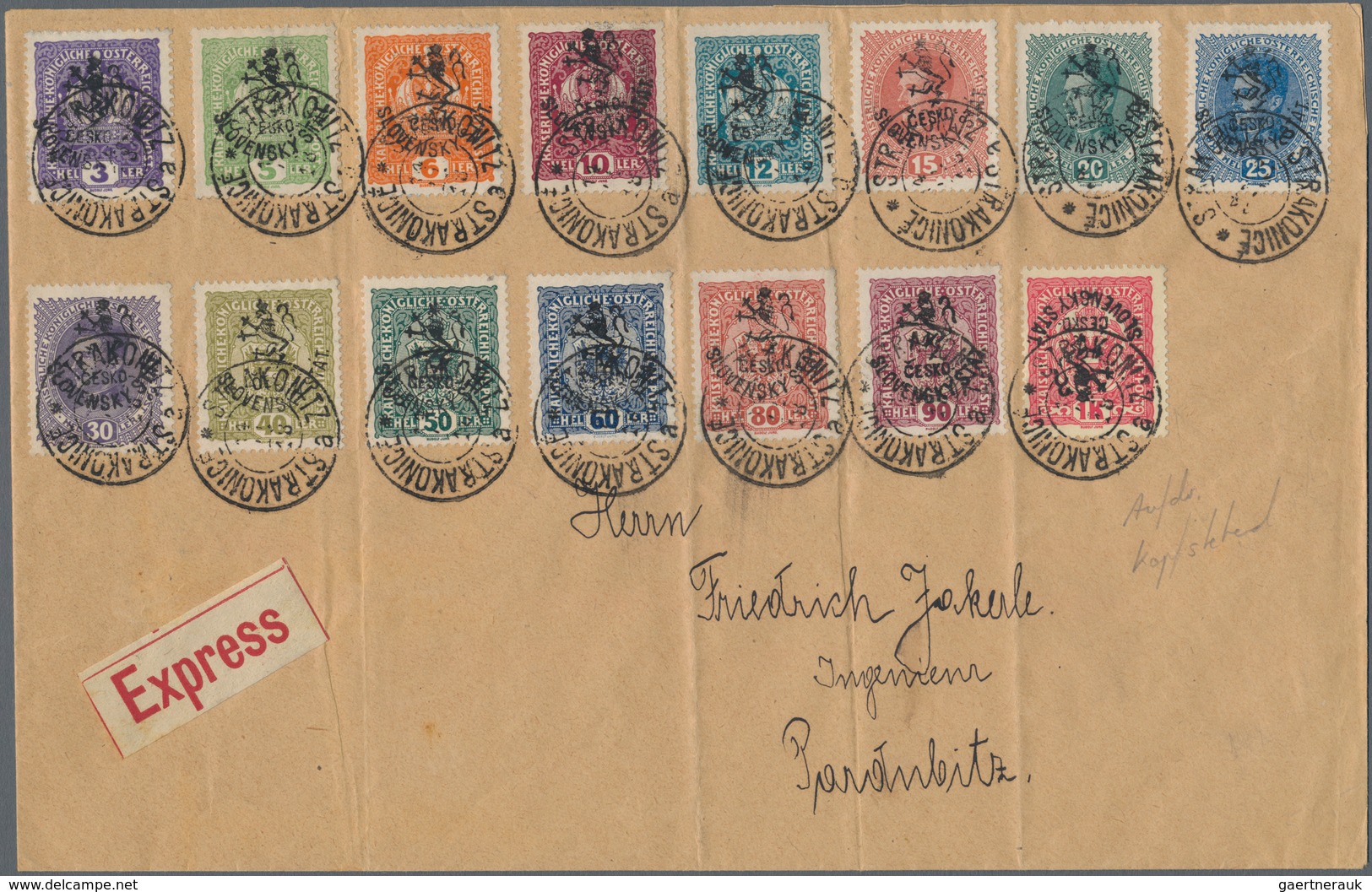 Tschechoslowakei: 1918/1939, Czechoslovakia/area, Sophisticated Balance In A Stockbook, Comprising T - Gebraucht
